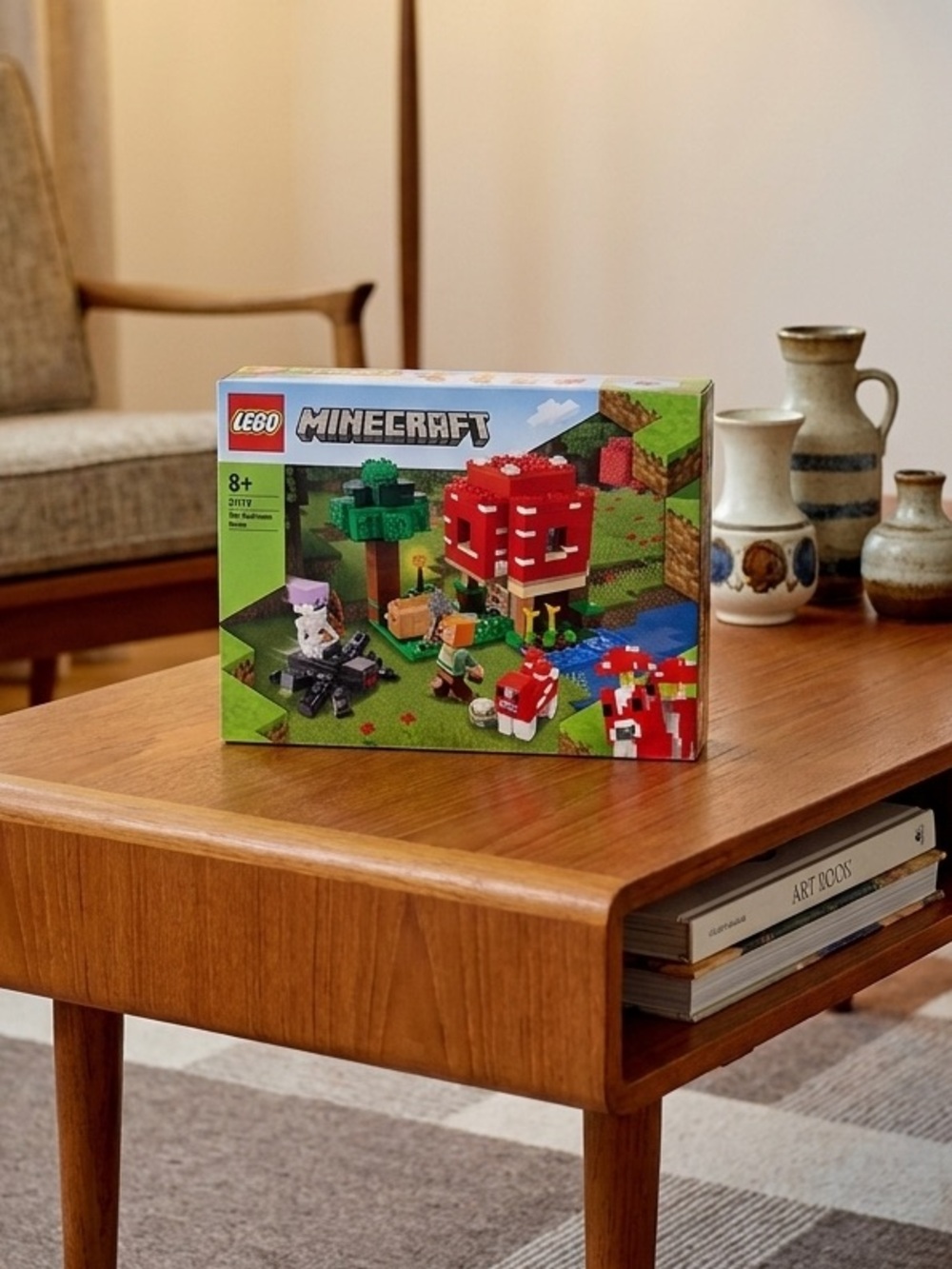 Rare LEGO Minecraft Red Mushroom Island 21179 - Picture 2 of 6